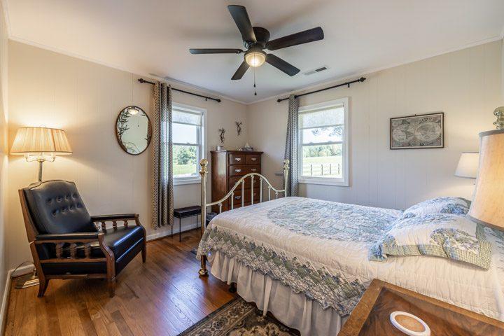 Bedroom with a daybed and a reading chair